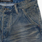  Stylish and comfortable vintage blue denim shorts for men 