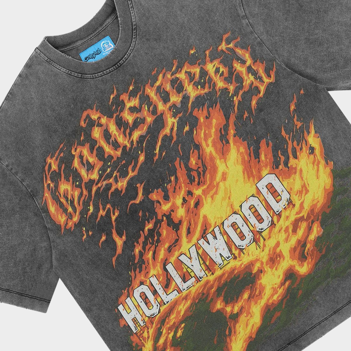 Godspeed Hollywood Inferno II T-Shirt - Grey Wash