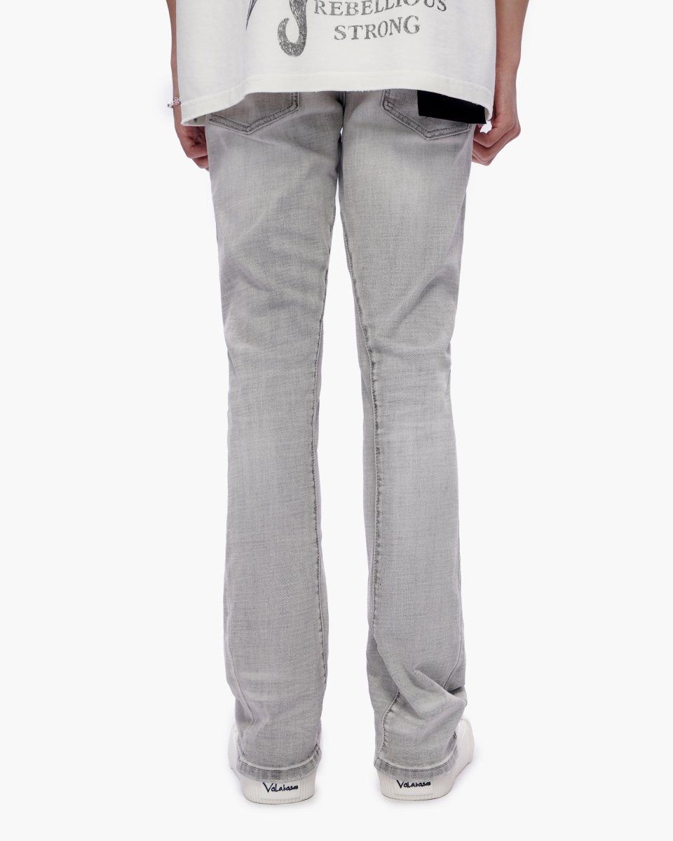 Valabasas "Mr. Stacked Snow Grey" Denim Jeans