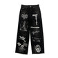 Mixed Emotion "Canvas" Black Denim Jeans