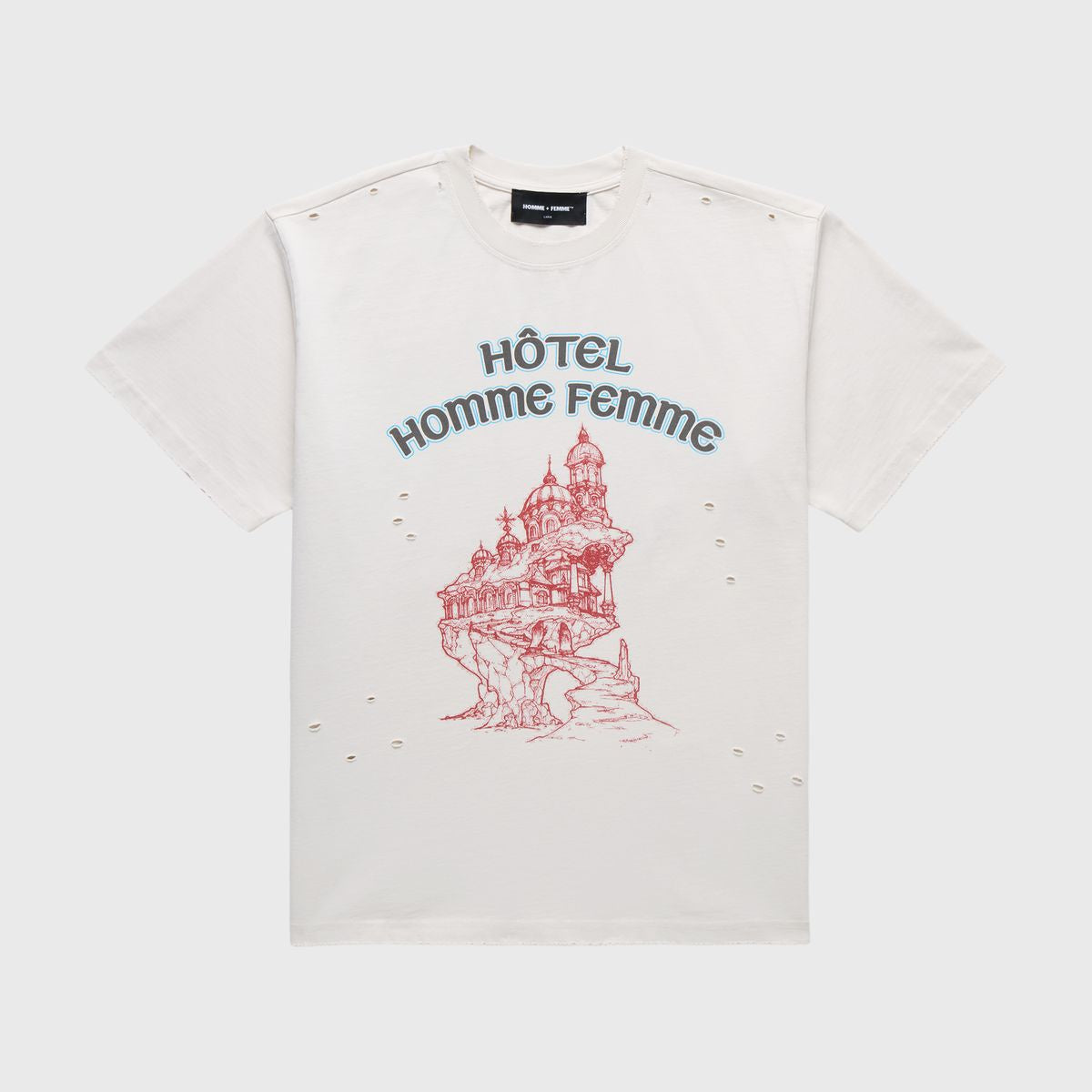 Homme + Femme "Grand Hotel" Tee - White
