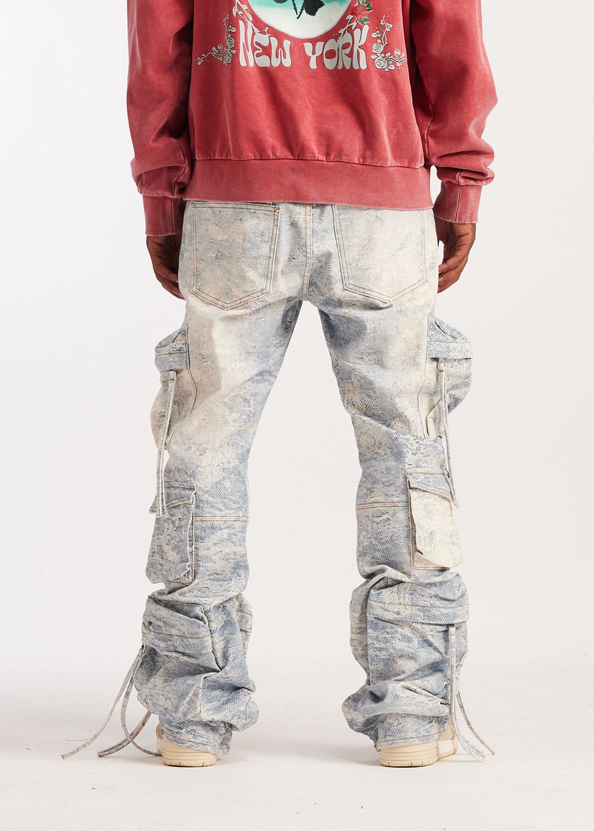 Embellish Cloud Wash Hawk Cargo Denim Jeans (EMB-S26-27)