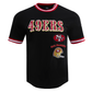 San Francisco 49ers Retro Classics Tee in black and red with team logo