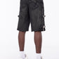 Guapi All Black Cross Buckle Shorts