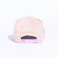 Reference "Paradise LA" Corduroy Snapback Hat - Pink/Cream (REF802)