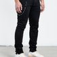 Midnight Black Distressed Skinny Denim Jeans (MB-004)