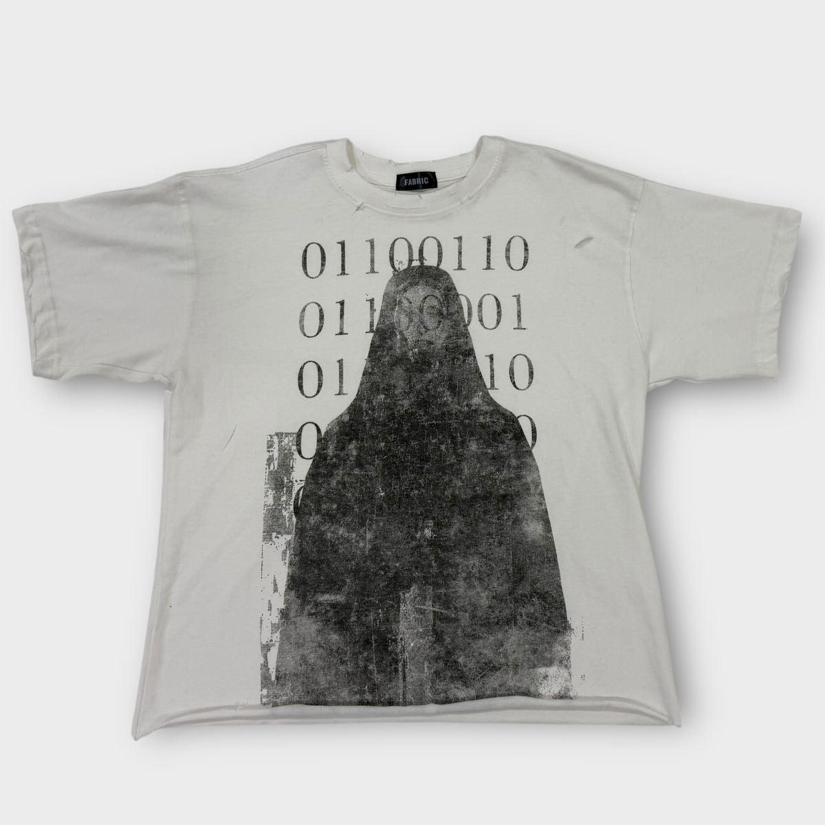 Fabric011 "Coded Girl" White Tee
