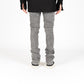 PHEELINGS Soulful Serenity Charcoal Grey Flare Stack Denim jeans with a unique and trendy design