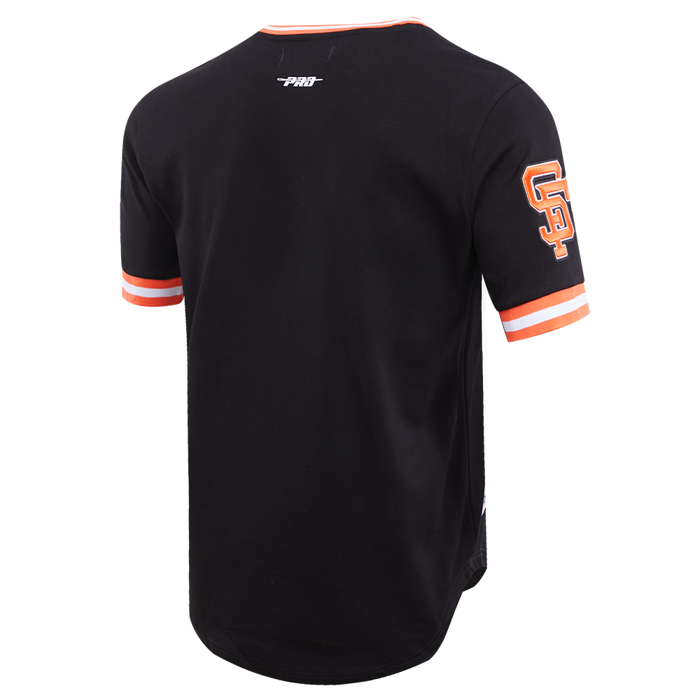 Men's short sleeve San Francisco Giants tee by Pro Standard in black and orange colors