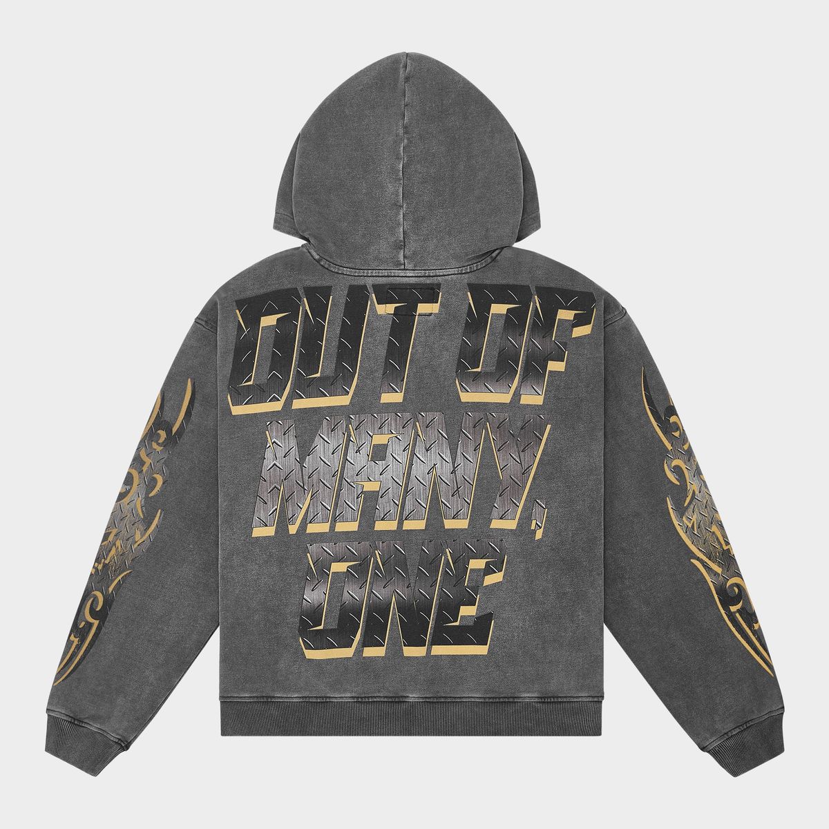 Godspeed Steel Sharpens Steel Hoodie - Grey Wash