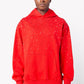 Guapi Blood Red Embellished Hoodie with intricate beading and embroidery