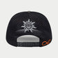 Back view of the limited edition Godspeed Forever Trucker Hat showcasing adjustable strap and camo design