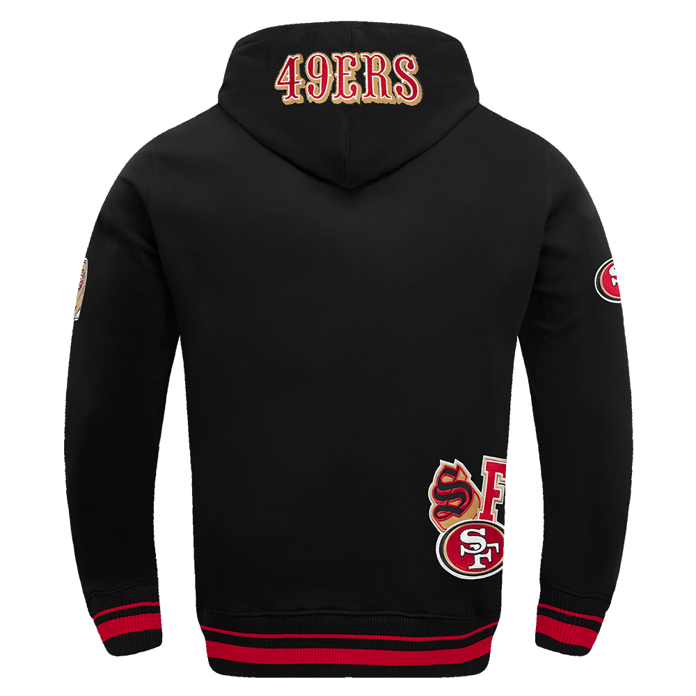 Pro Standard 49ers City Ransom Hoodie in black and red color featuring team logo and stylish design for football fans