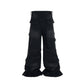 Undeveloped Noir Convert Cargo Black Denim Jeans