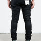 Midnight Black Wax Skinny Jeans (MB-005)