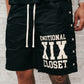 Mixed Emotion "Backyard" Black Nylon Shorts
