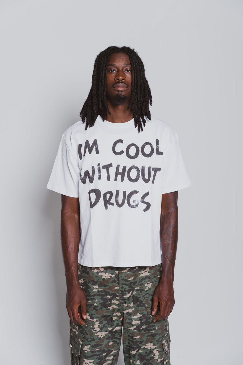 Addicts ATL "Cool Without Drugs" White Tee