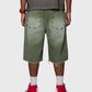 Homme + Femme "Iron Crest" Shorts - Green