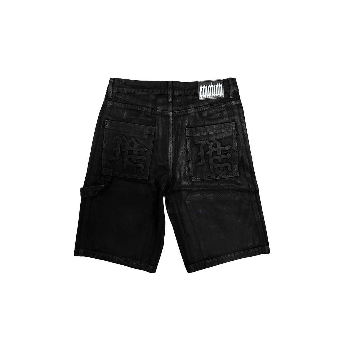 Mixed Emotion "Worker" Black Wax Shorts