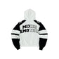 Mixed Emotion "Varsity" Black/White Zip Up Hoodie
