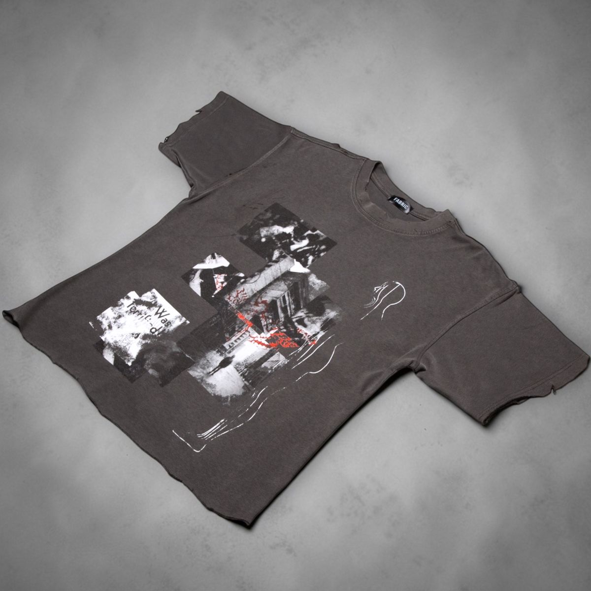 Fabric011 "Faces & Places" Black Tee