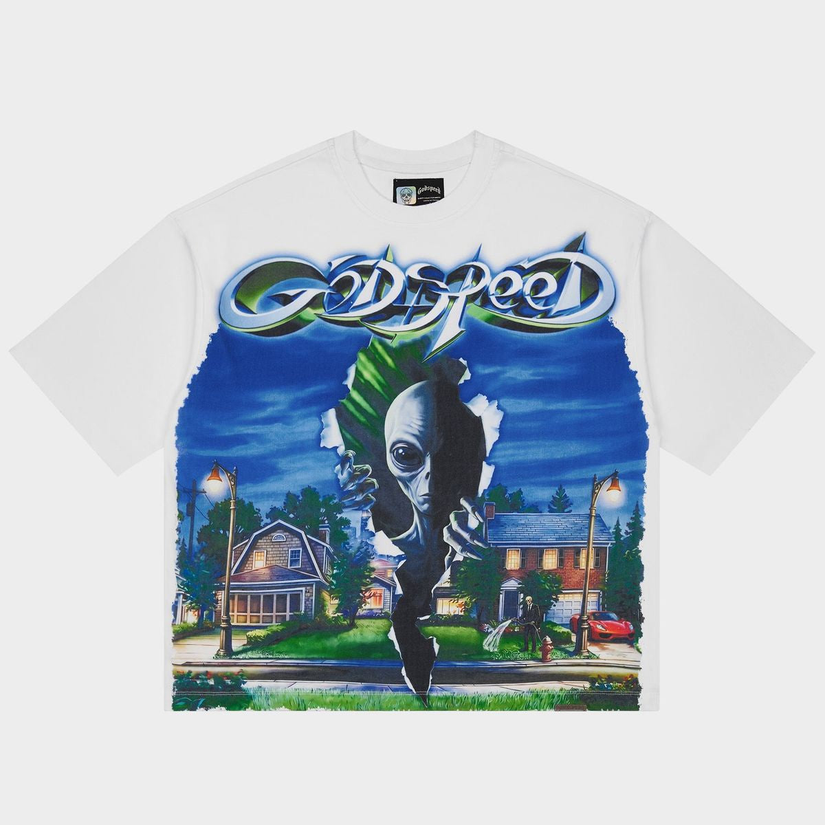 Godspeed Neighborhood Watch T-Shirt - White