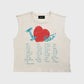 Homme + Femme "The List" Cutoff Tee - White