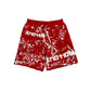 Mixed Emotion "Graffiti" Red Shorts