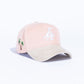 Reference "Paradise LA" Corduroy Snapback Hat - Pink/Cream (REF802)