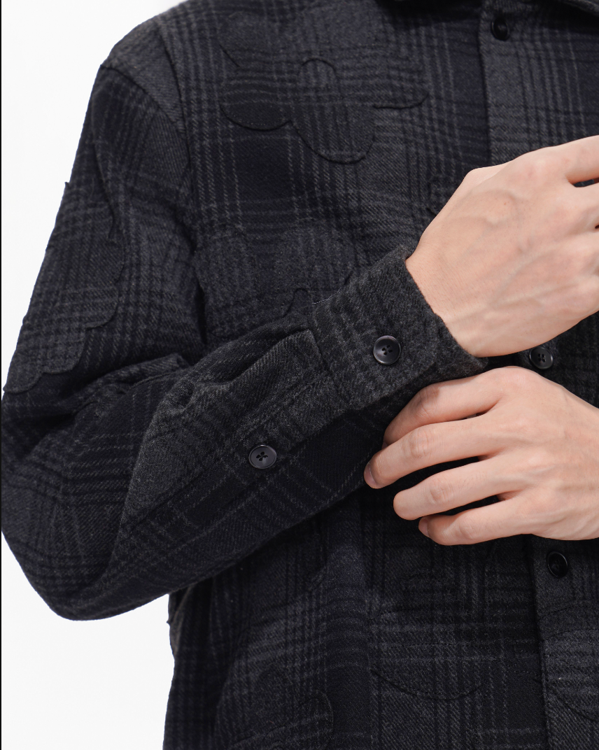 Valabasas "Harvest" Black Button Up Flannel