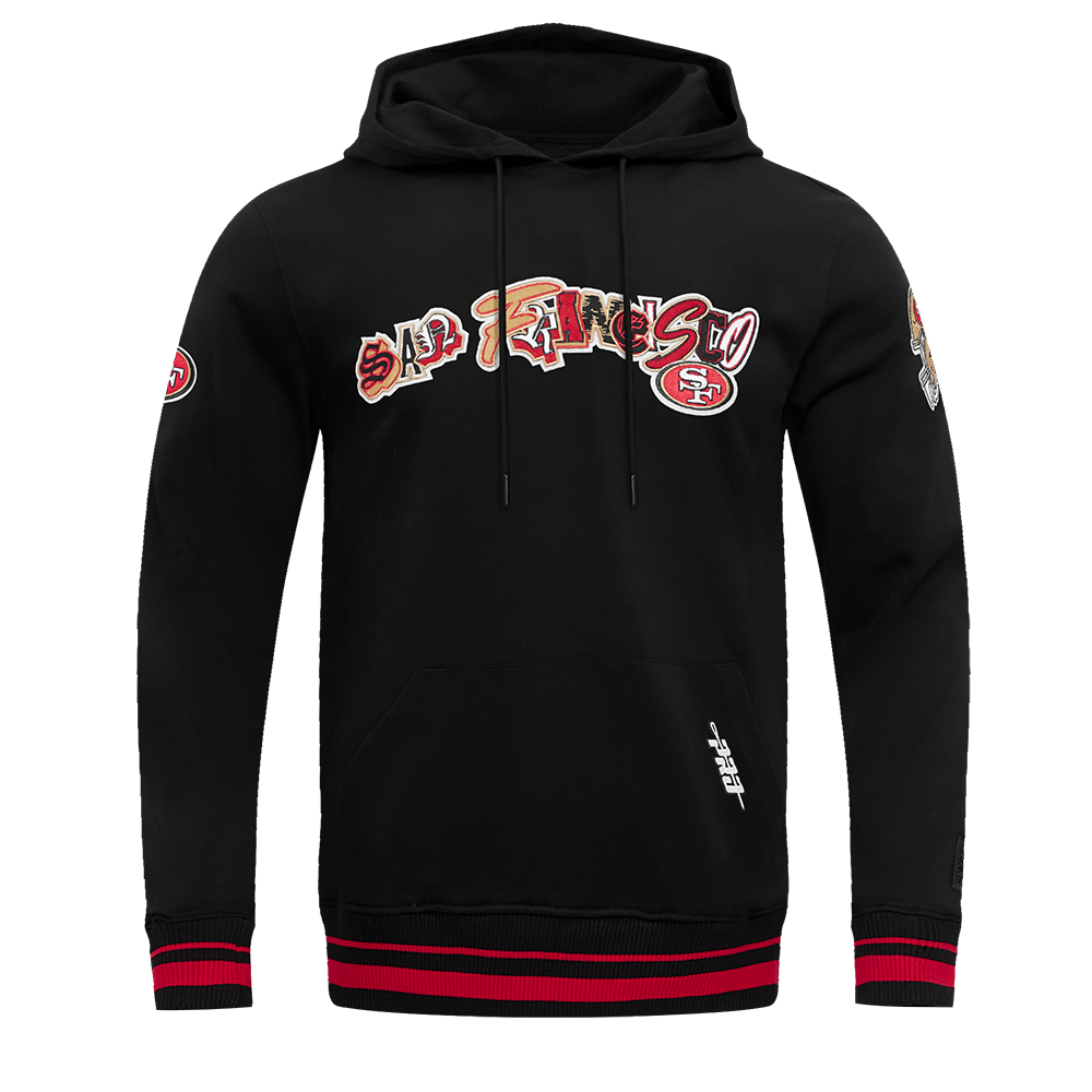 Pro Standard 49ers City Ransom Hoodie in black and red featuring team logo and bold design
