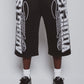 Addicts ATL "Varisty" Black & White 3/4 Shorts