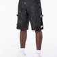 Guapi All Black Cross Buckle Shorts