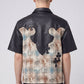 Guapi Tan Cross Patch Button Shirt