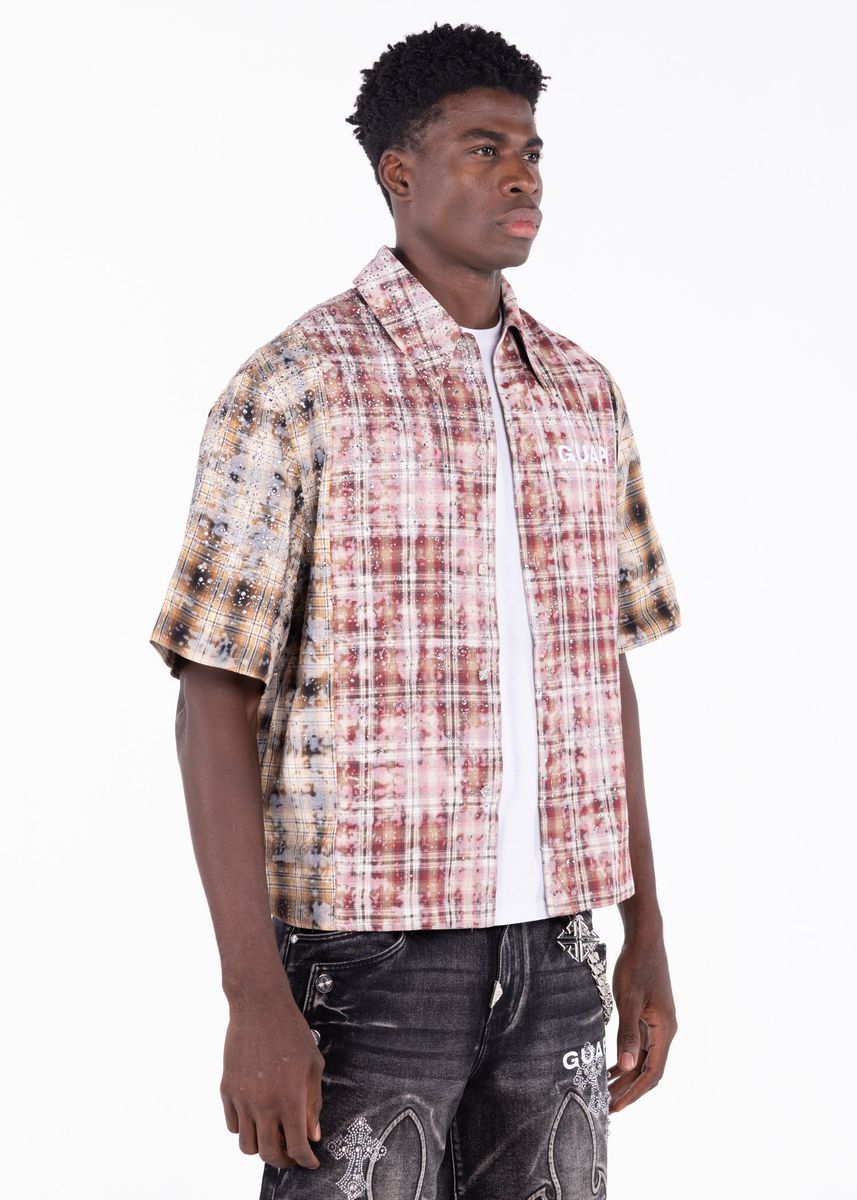 Guapi Eclipse Plaid Button Shirt