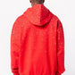 Guapi Blood Red Embellished Hoodie with intricate beading and hood detail