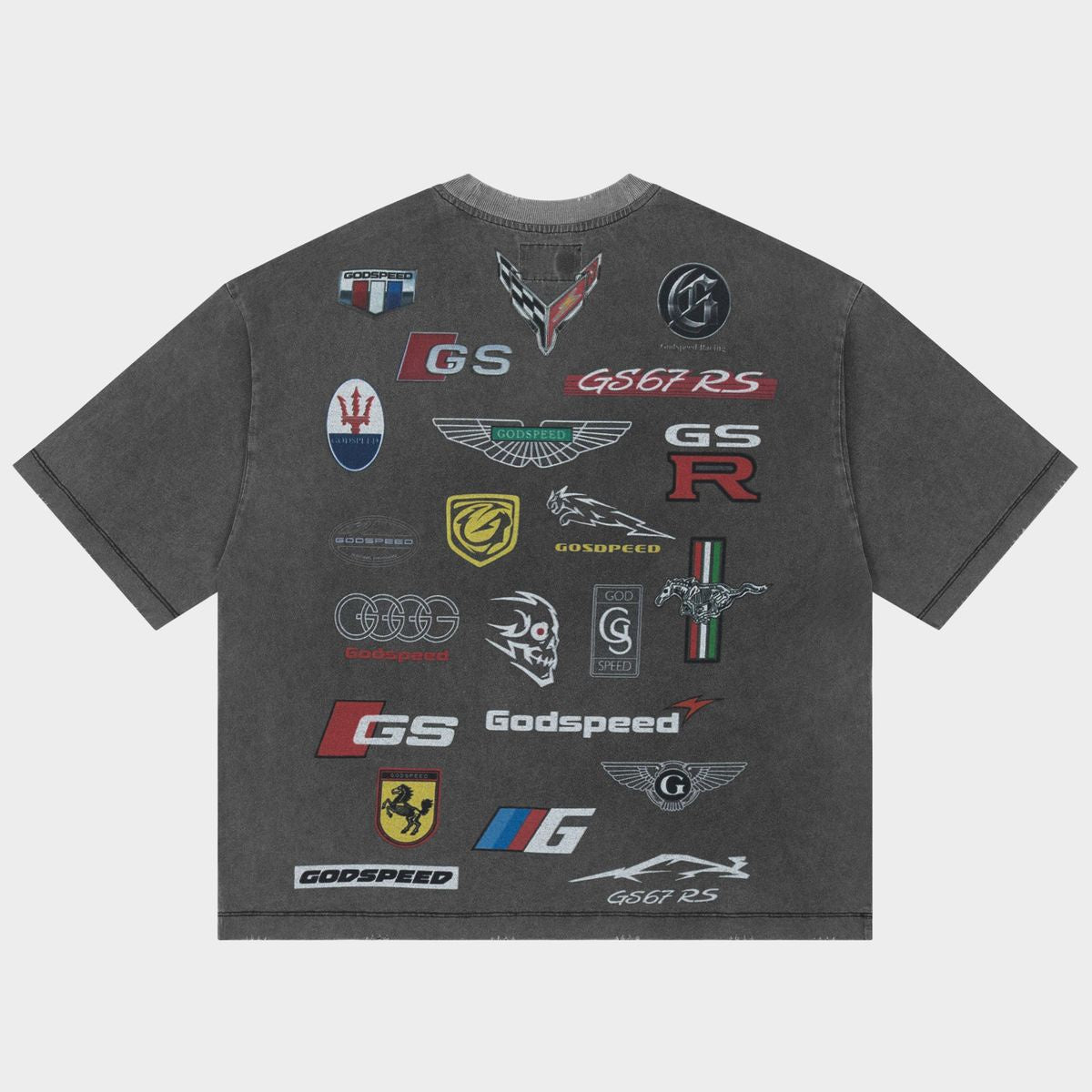 Godspeed Insignias T-Shirt - Grey Wash