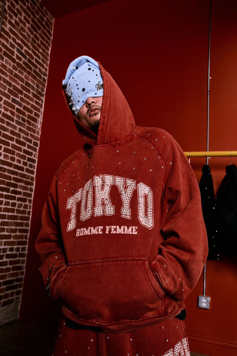 Homme + Femme "World Tour" Hoodie - Red/White