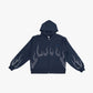 EPTM Metal Flame Zip Up Hoodie - Navy (EP12465)