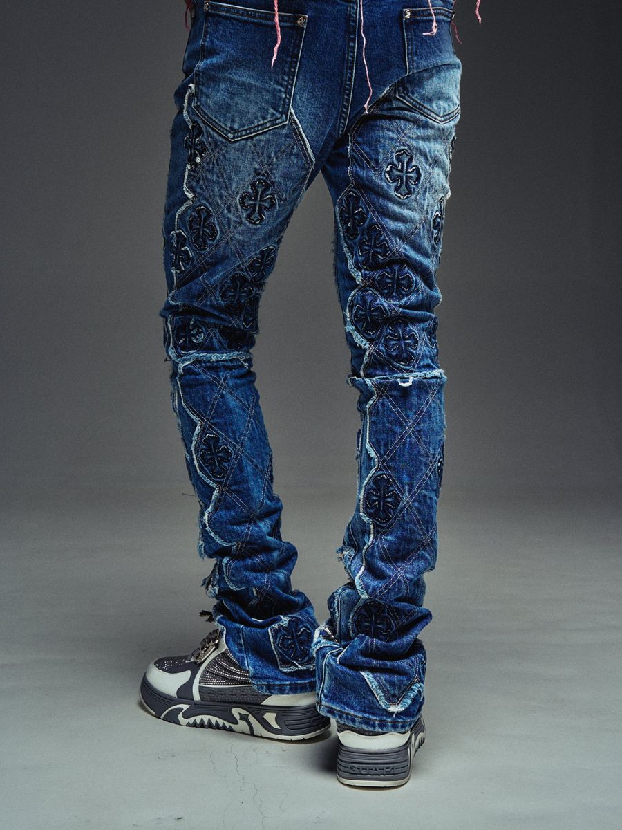 Guapi Vintage Blue Relic Denim Jeans