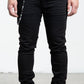 Midnight Black Non-Distressed Skinny Denim Jeans (MB-001)