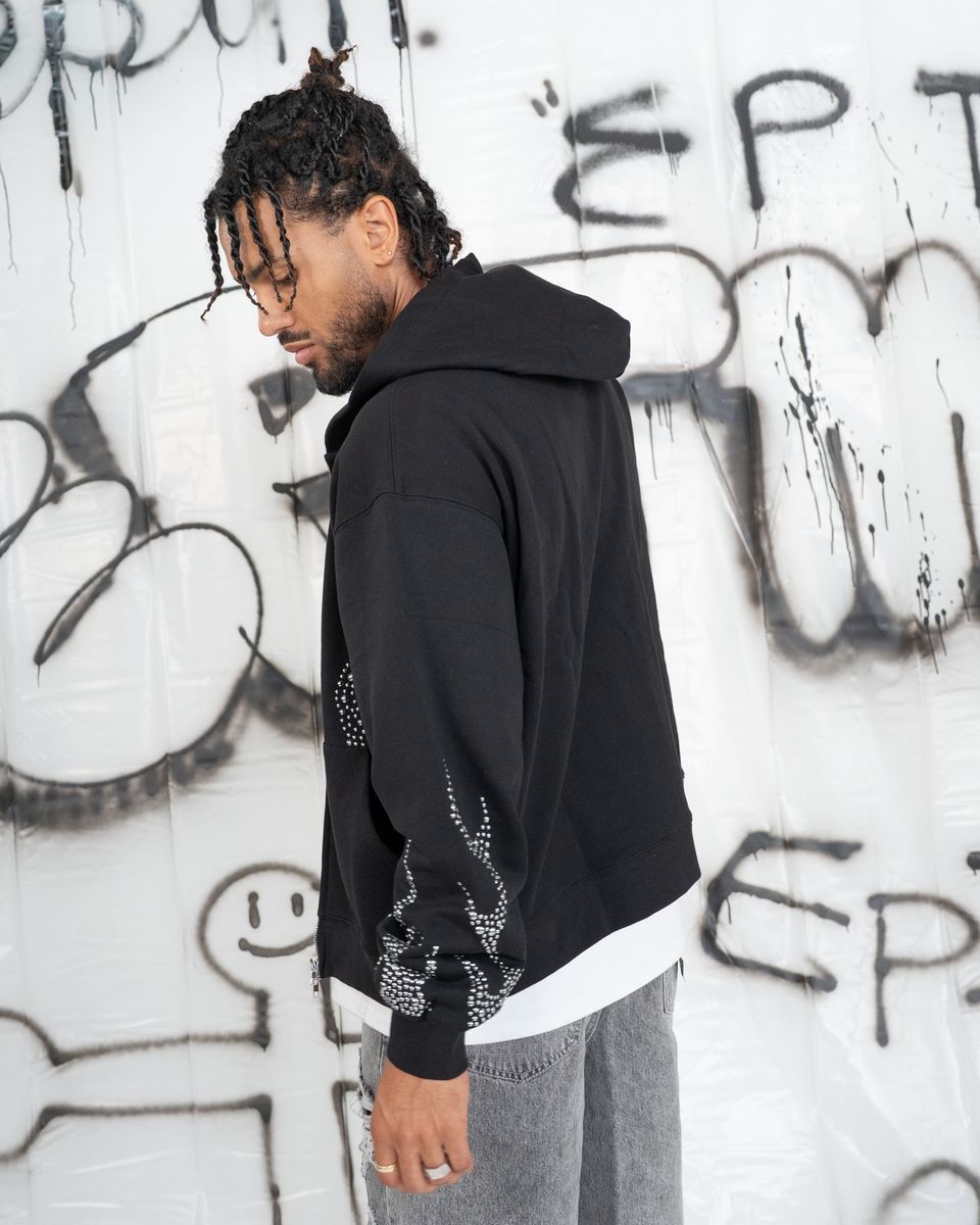 EPTM Metal Flame Zip Up Hoodie - Black (EP12463)
