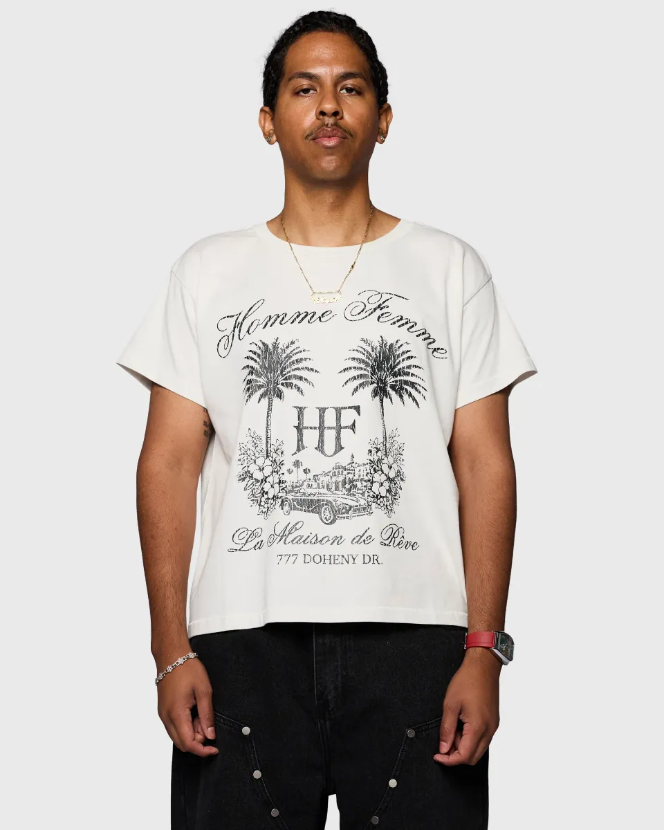 Homme + Femme "Classic Maison" Tee - White