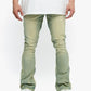 Stylish Valabasas Mr Stacked Vintage Wash Stacked Denim Jeans displaying a classic distressed look