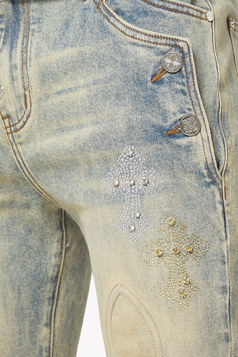 Guapi Faded Cross V2 Denim Jeans