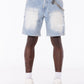 Guapi Aqua Blue Steel Plate Carpenter Shorts