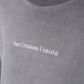 Front view of the PURE Áurea Grey Wash Oversized Tee showcasing its relaxed fit and washed grey color