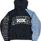 Mixed Emotion "Split Decision" Black/Blue Zip Up Hoodie