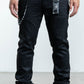 Midnight Black Slim Wax Jeans (MB-006)