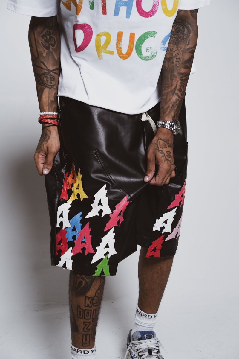 Addicts ATL "Dirty Rockstar" Black Shorts